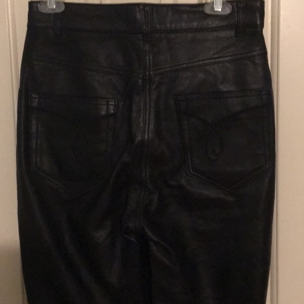 USA Bikers Black leather pants. Brand New!